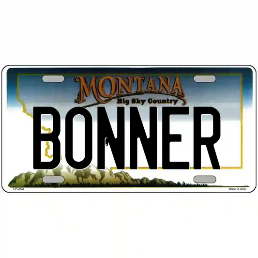 Bonner Montana Metal Sign