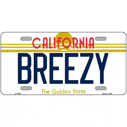 Breezy California Metal Sign