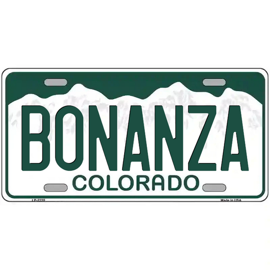 Bonanza Colorado Metal Sign