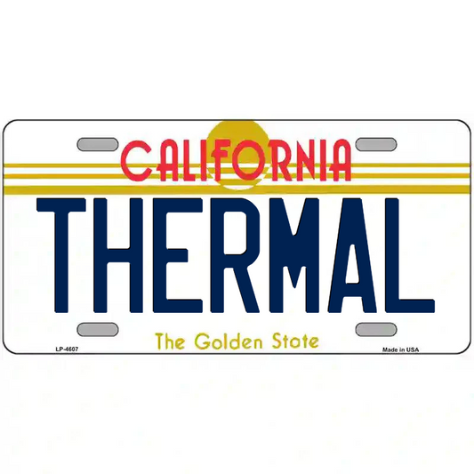 Thermal California Metal Sign