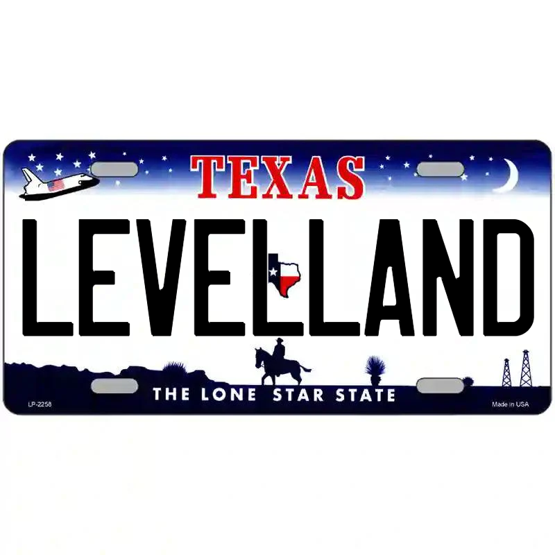 Levelland Texas Metal Sign