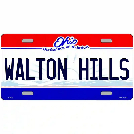 Walton Hills Ohio Metal Sign