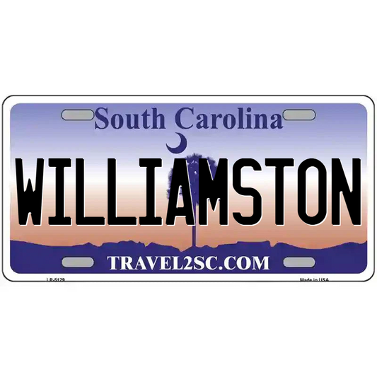 Williamston South Carolina Metal Sign