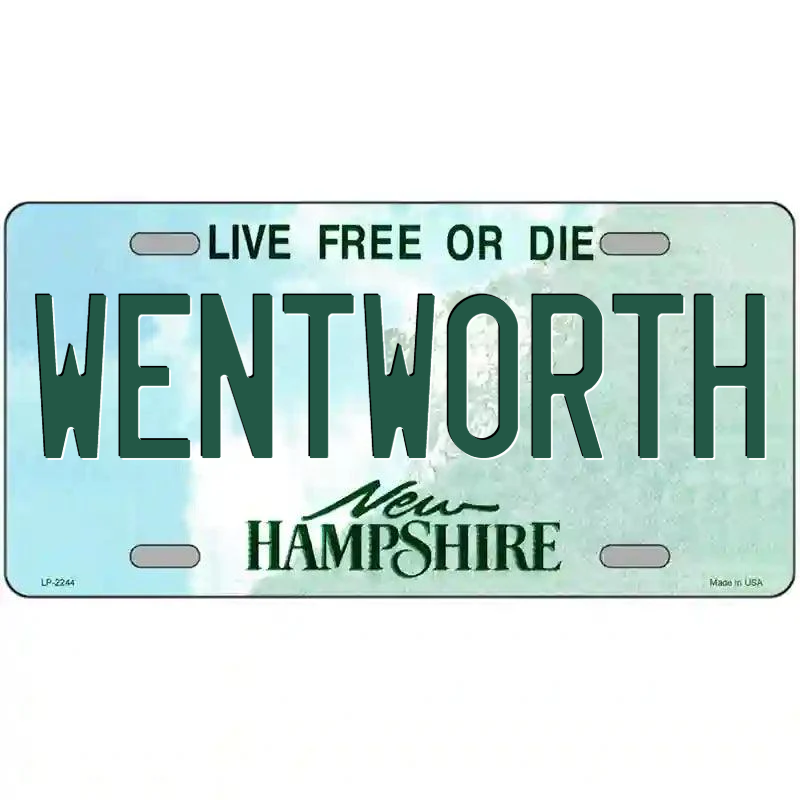 Wentworth New Hampshire Metal Sign