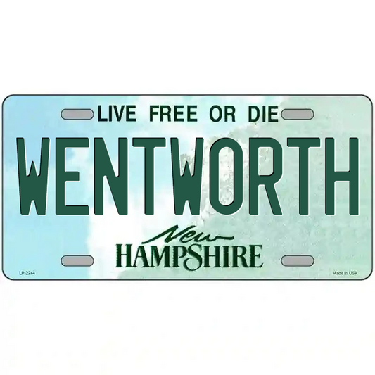 Wentworth New Hampshire Metal Sign