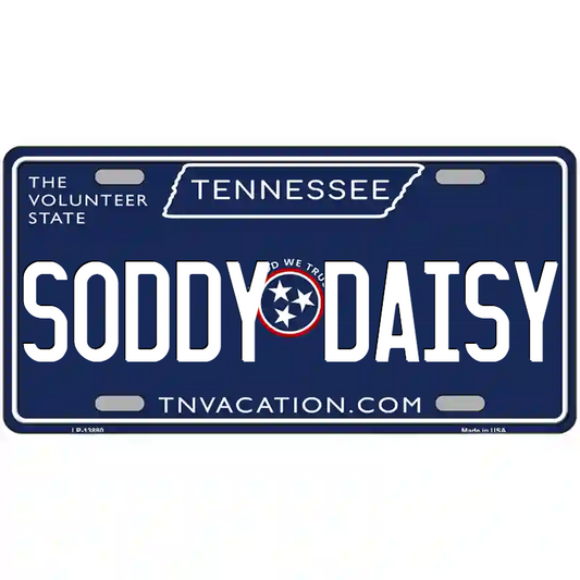 Soddy-Daisy Tennessee Blue Metal Sign