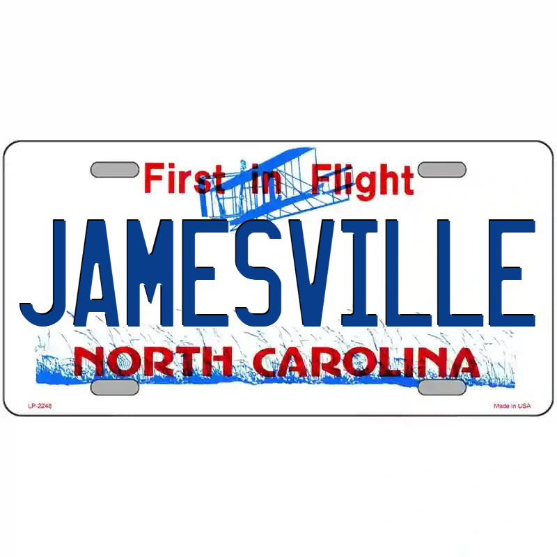 Jamesville North Carolina Metal Sign