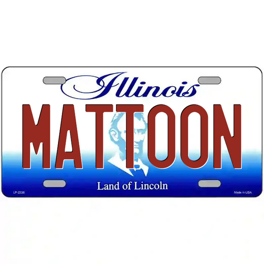 Mattoon Illinois Metal Sign