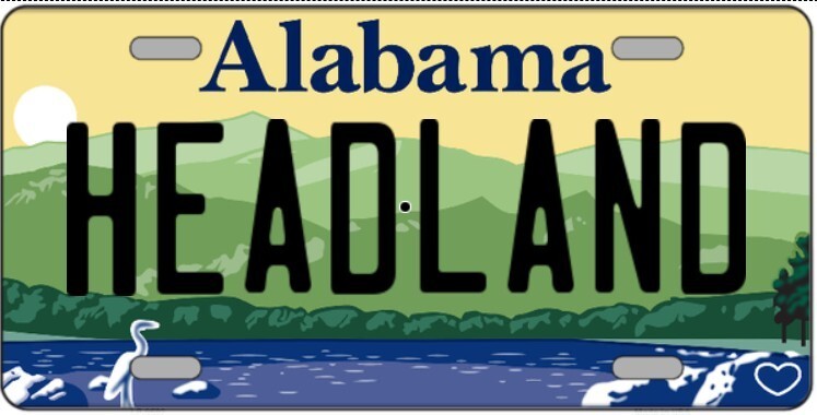 Headland Alabama Metal Sign