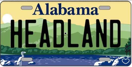 Headland Alabama Metal Sign