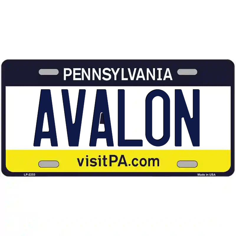 Avalon Pennsylvania Metal Sign