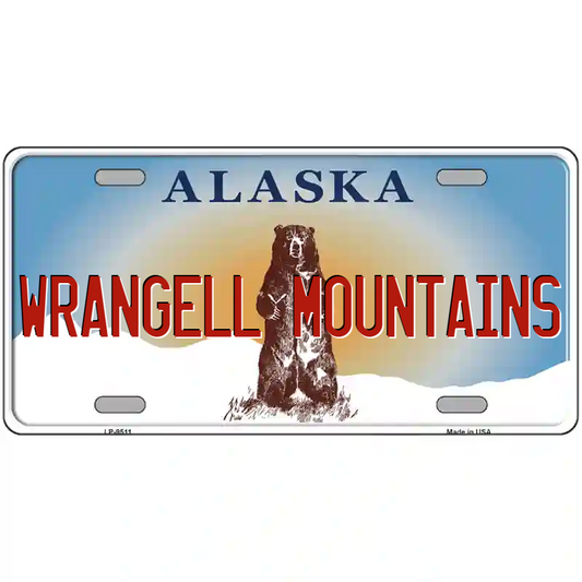 Wrangell Mountains Alaska Metal Sign