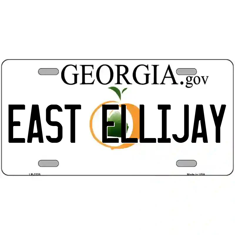 East Ellijay Georgia Metal Sign