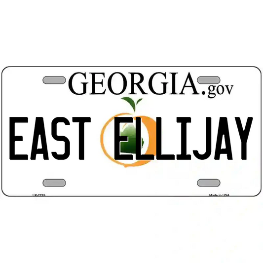 East Ellijay Georgia Metal Sign