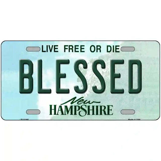 Blessed New Hampshire Metal Sign