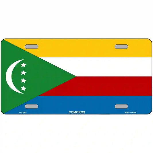 Comoros Flag Metal sign