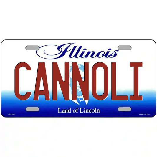 Cannoli Illinois Metal Sign
