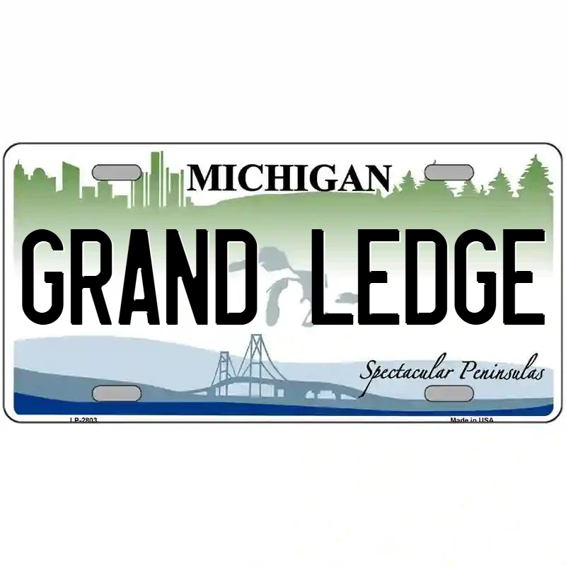 Grand Ledge Michigan Metal Sign