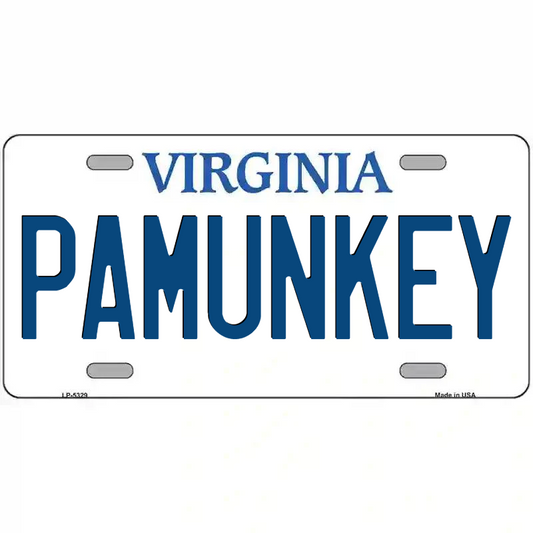 Pamunkey Virginia Metal Sign