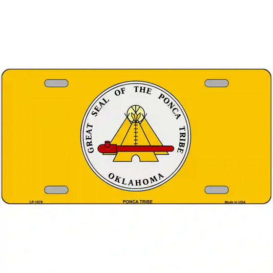 Great Seal of the Ponca Tribe Oklahoma Flag Metal Sign