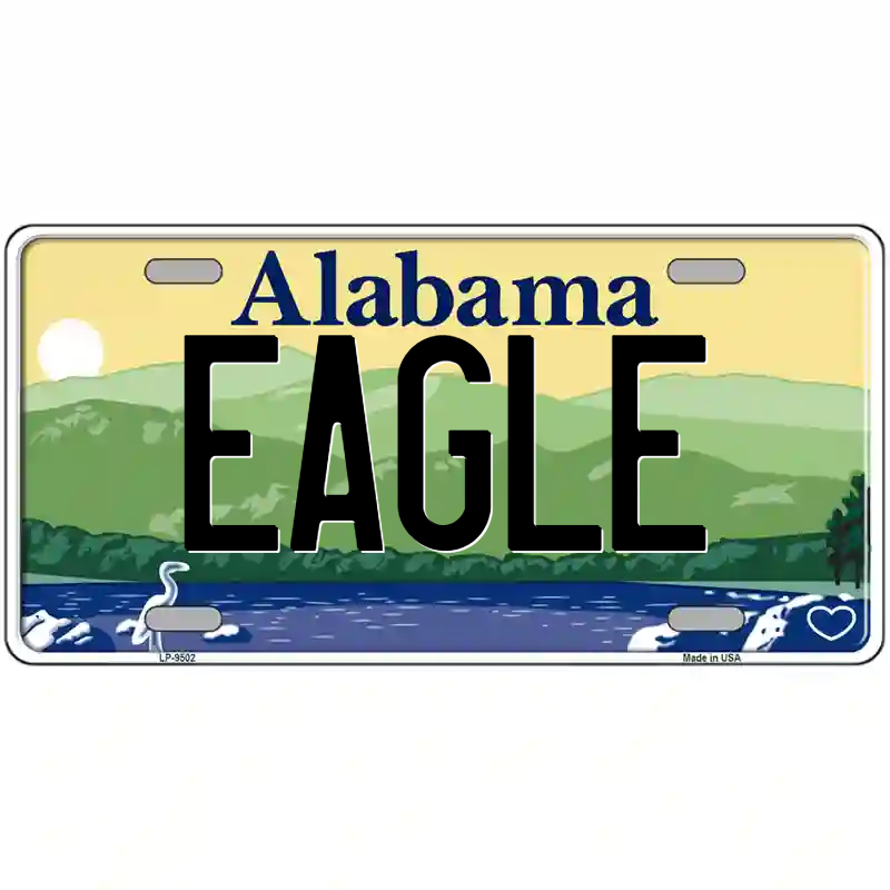 Eagle Alabama Metal Sign