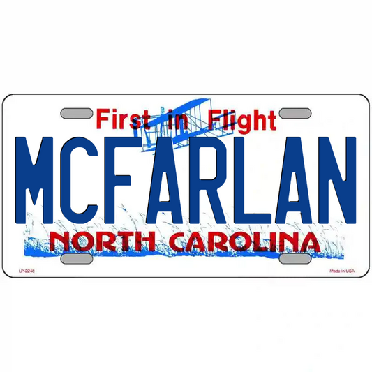 McFarlan North Carolina Metal Sign