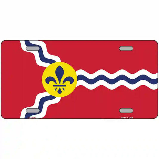St Louis Flag Metal Sign