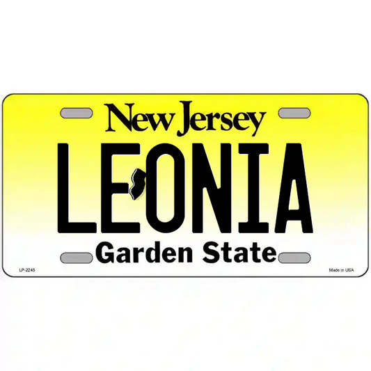 Leonia New Jersey Metal Sign