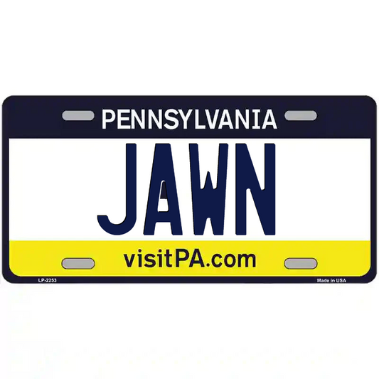 Jawn Pennsylvania Metal Sign