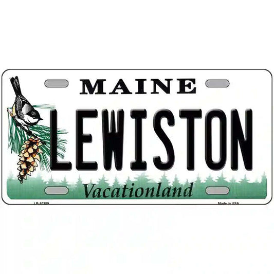 Lewiston Maine Metal Sign