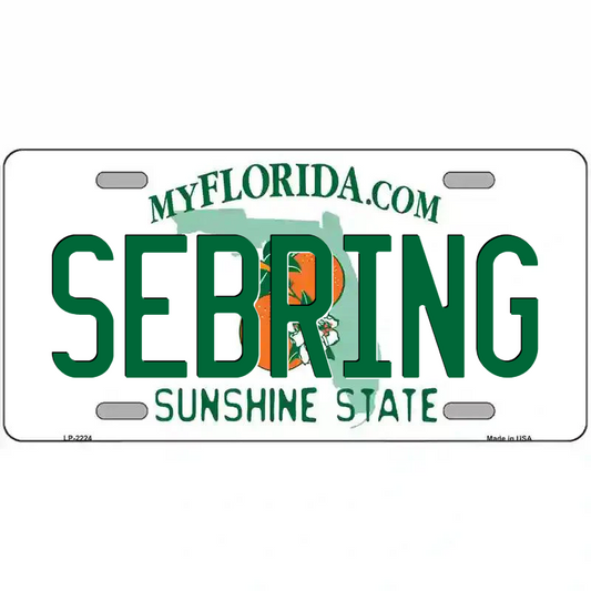 Sebring Florida Metal Sign
