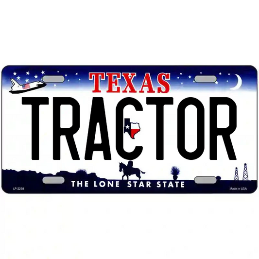 Tractor Texas Metal Sign