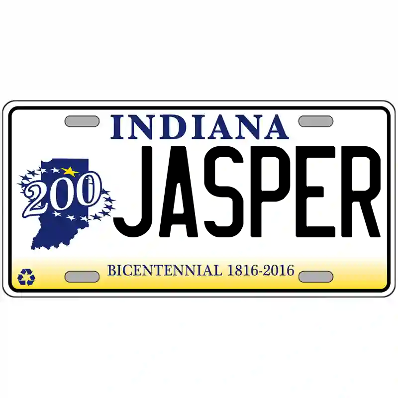 Jasper Indiana Bicentennial Metal Sign