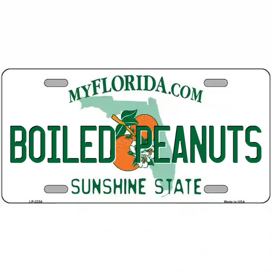 Boiled Peanuts Florida Metal Sign