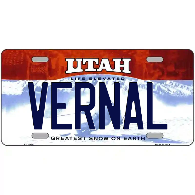 Vernal Utah Metal Sign