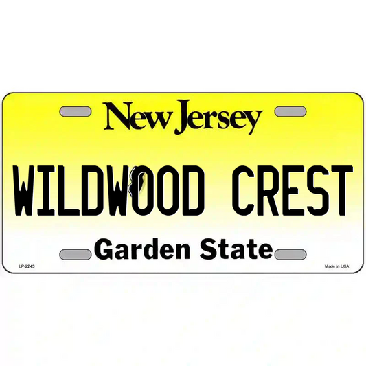 Wildwood Crest New Jersey Metal Sign