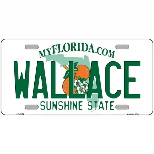 Wallace Florida Metal Sign