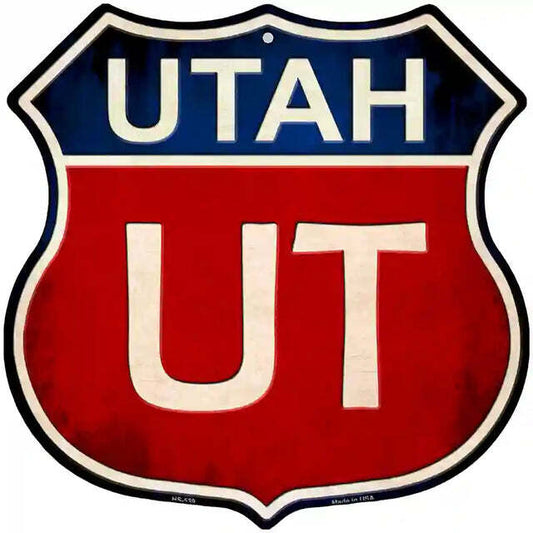 Utah Highway Shield Metal Sign