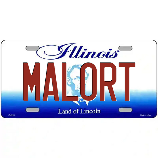 Malort Illinois Metal Sign