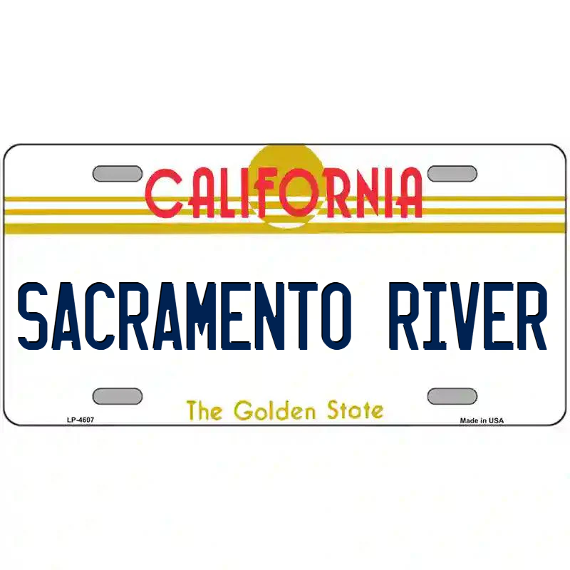 Sacramento River California Metal Sign