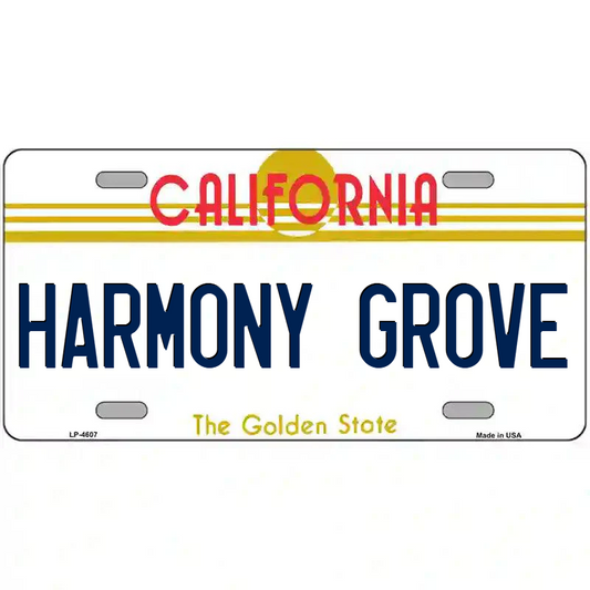 Harmony Grove California Metal Sign