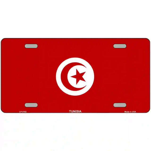 Tunisia Flag Metal Sign