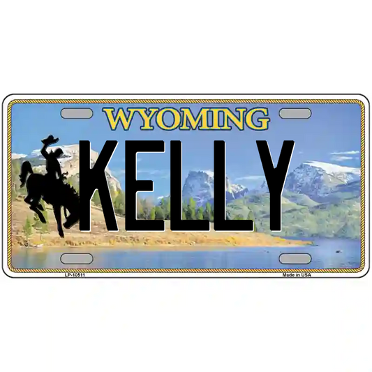 Kelly Wyoming Metal Sign