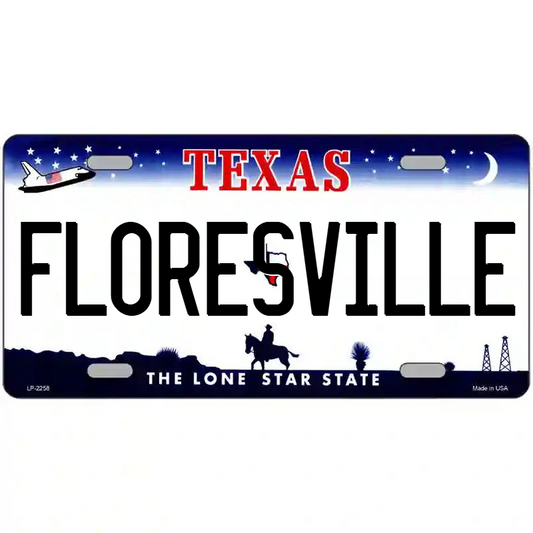 Floresville Texas Metal Sign