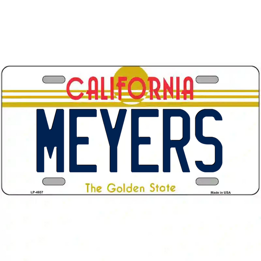 Meyers California Metal Sign