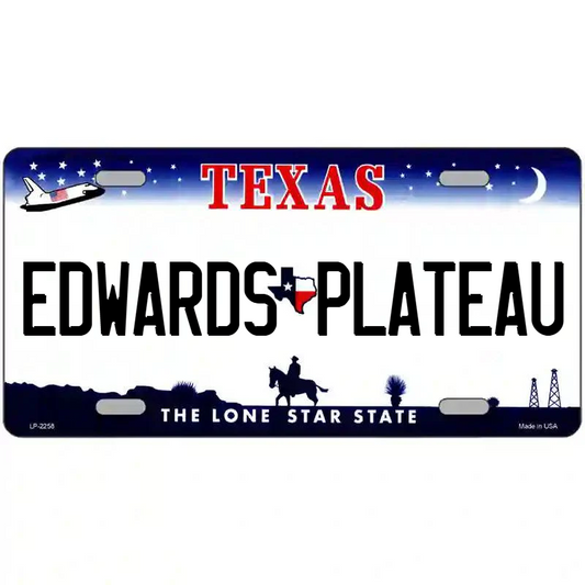 Edwards Plateau Texas Metal Sign