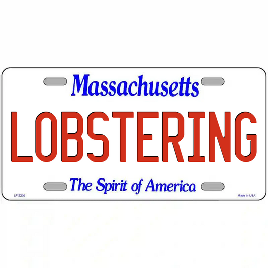 Lobstering Massachusetts Metal Sign