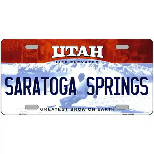 Saratoga Springs Utah Metal Sign