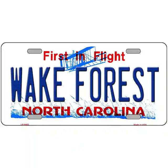 Wake Forest North Carolina Metal Sign