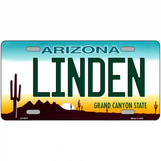 Linden Arizona Metal Sign